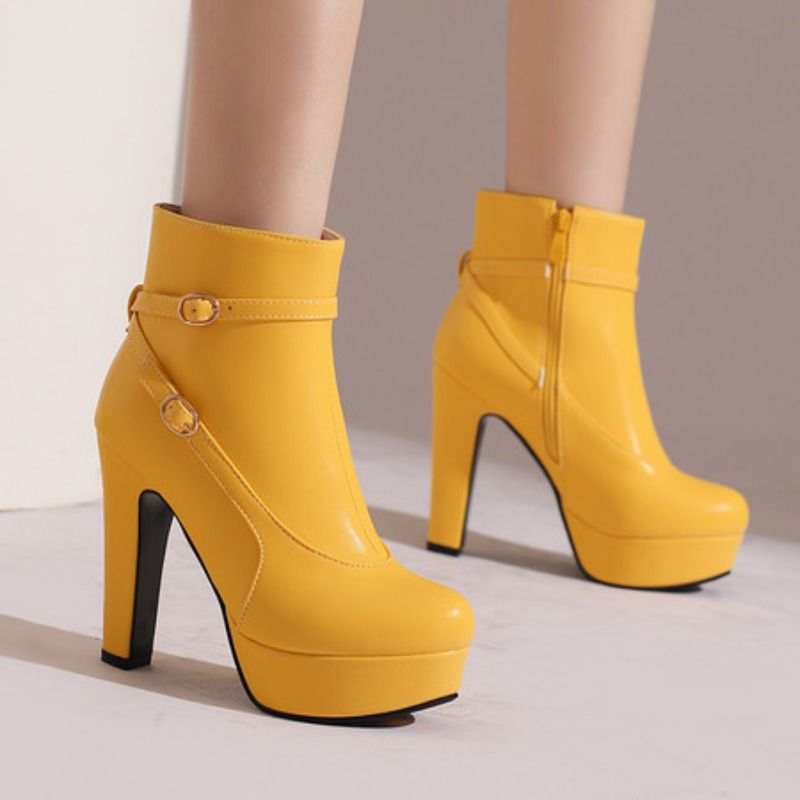 Ethnic Fashion Women - Fashion Platform Boots Women Sexy Rivets