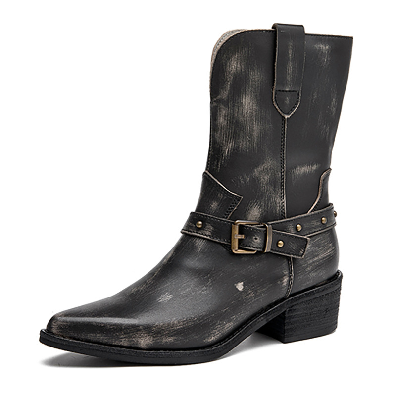 Ethnic Fashion Women - 4.5cm Cow Natural Genuine Leather Ethnic