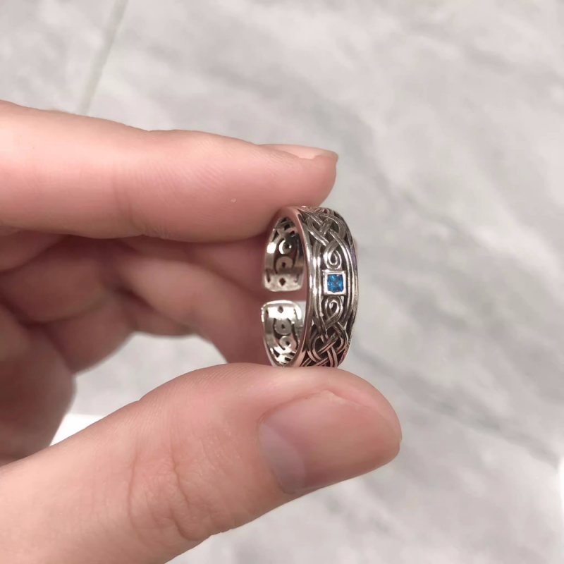 Ethnic Fashion Wear - Buyee 925 Sterling Silver Couples Ring
