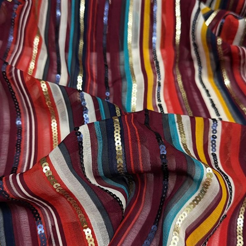 Colorful Striped Embroidered S - огляд і ціна Ethnic Fashion Design