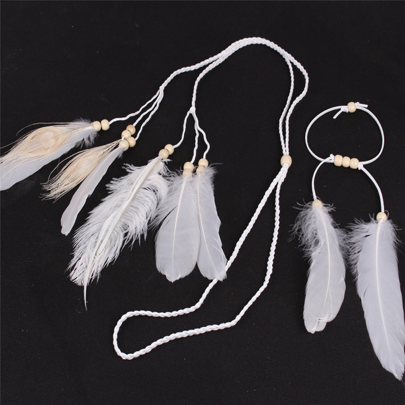 The Indian White Feather Headb - огляд і ціна Ethnic Fashion India