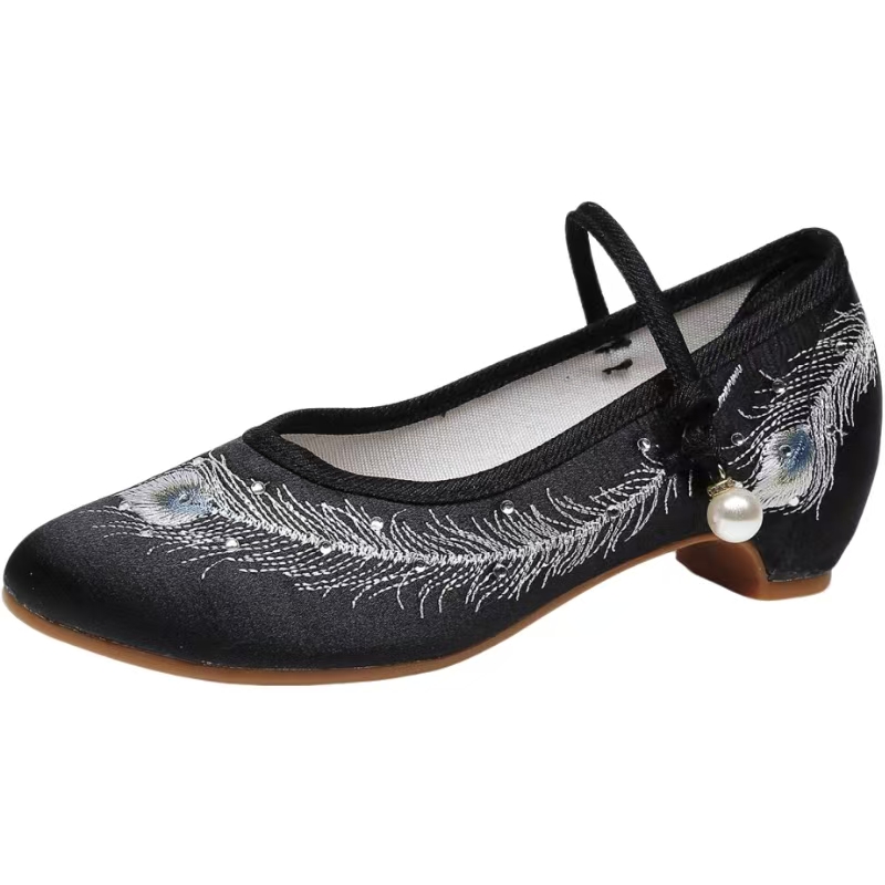 Women New Low Heel Silk Embroi - огляд і ціна Ethnic Fabric