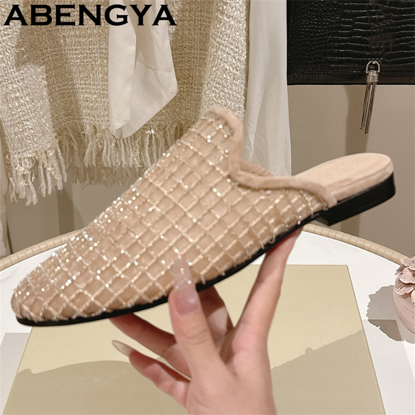 Shiny Lace Mesh Round Toe Flat - огляд і ціна Ethnic Fashion Women