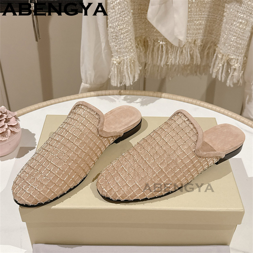 Shiny Lace Mesh Round Toe Flat - огляд і ціна Ethnic Fashion Women