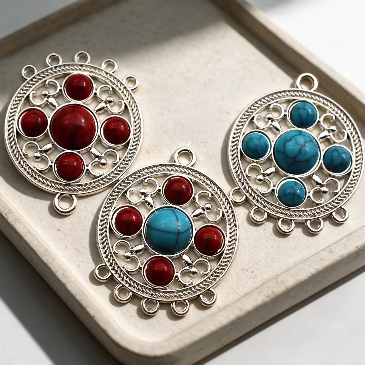 10Pcs 31x38mm Ethnic Style Rou - огляд і ціна Ethnic Fashion Style