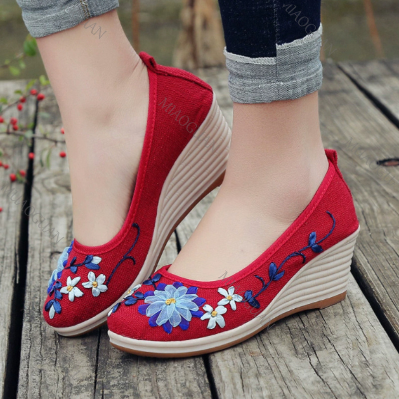 Embroidered Women Comfort Wedg - огляд і ціна Ethnic Fashion Women