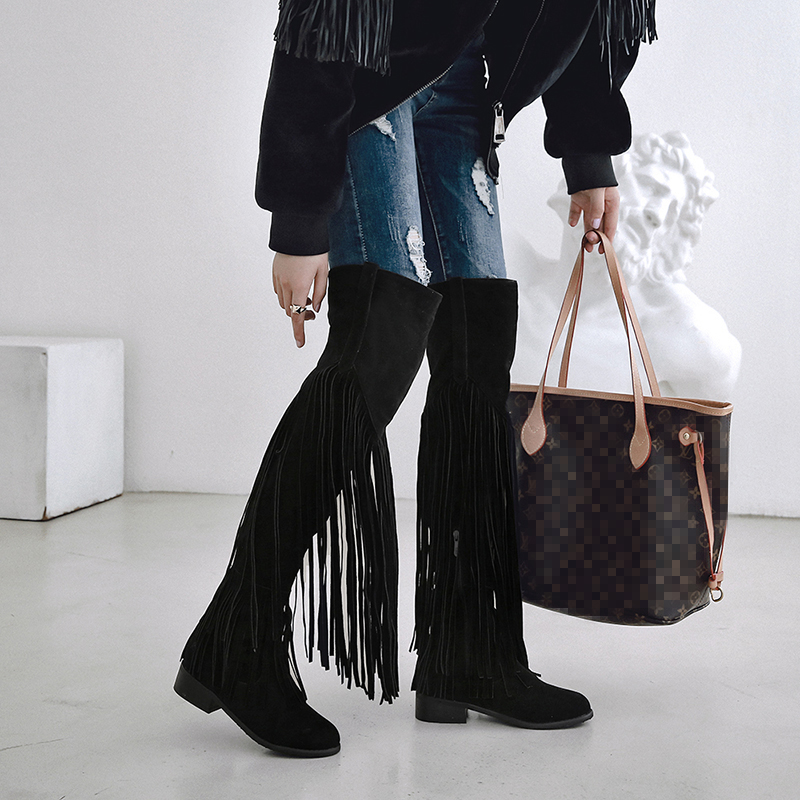 2026 Fashion Boho Knee High Bo - огляд і ціна Ethnic Fashion Women