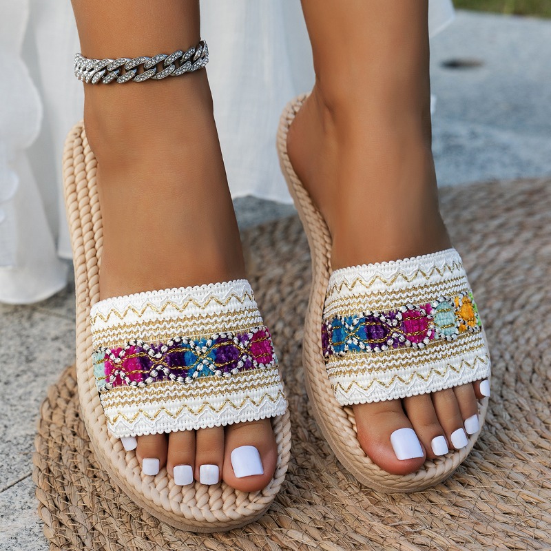 Women Slippers Outdoor Flat De - огляд і ціна Ethnic Fashion Design