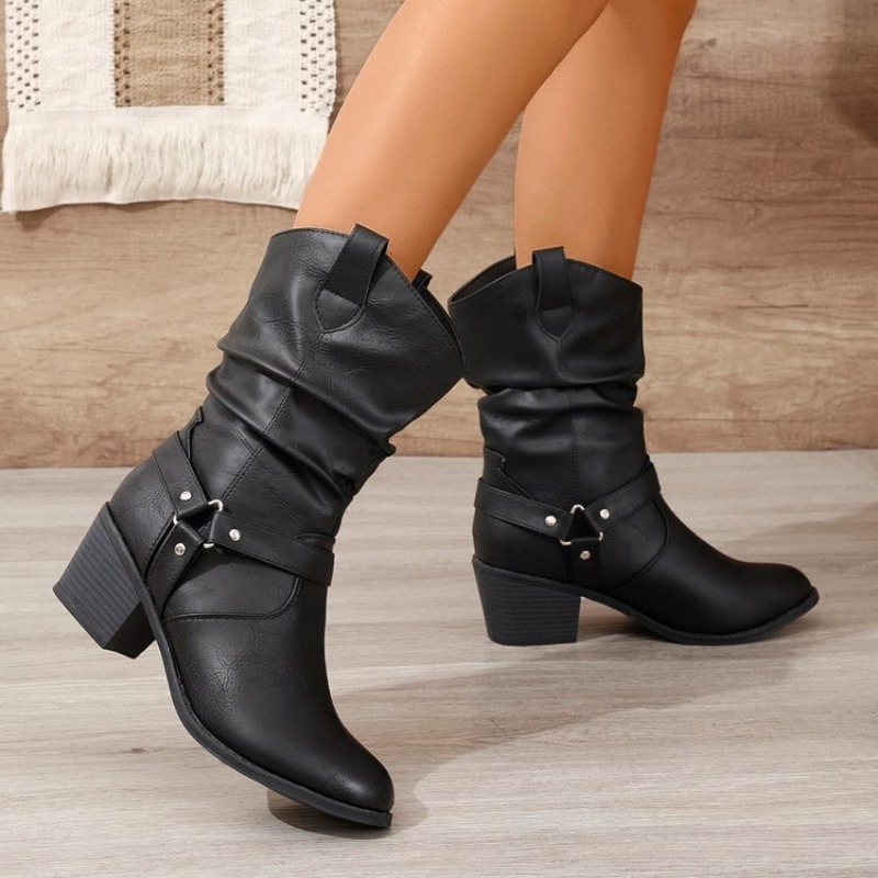 Womens Mid-Calf Boots Retro St - огляд і ціна Ethnic Fashion Women