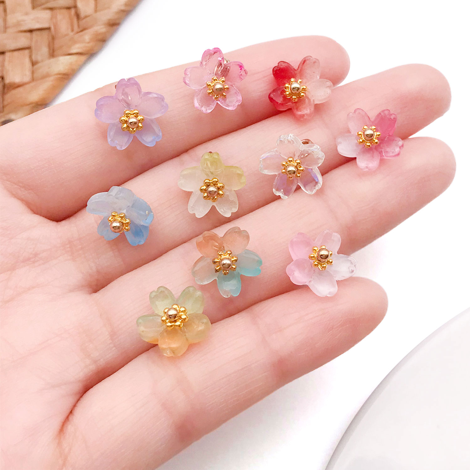10/20pcs Vibrant Glass Cherry  - огляд і ціна Ethnic Fashion Wear