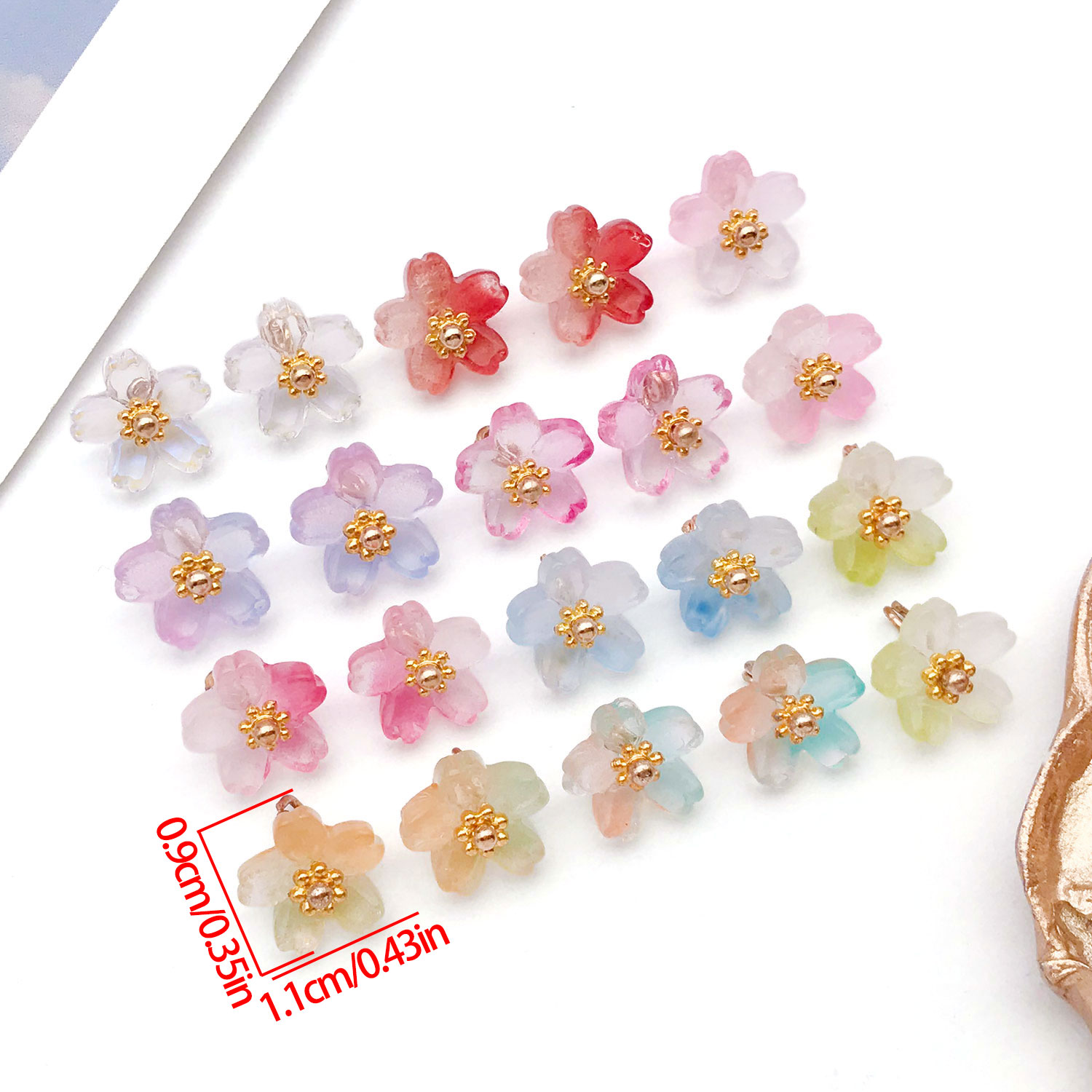 10/20pcs Vibrant Glass Cherry  - огляд і ціна Ethnic Fashion Wear