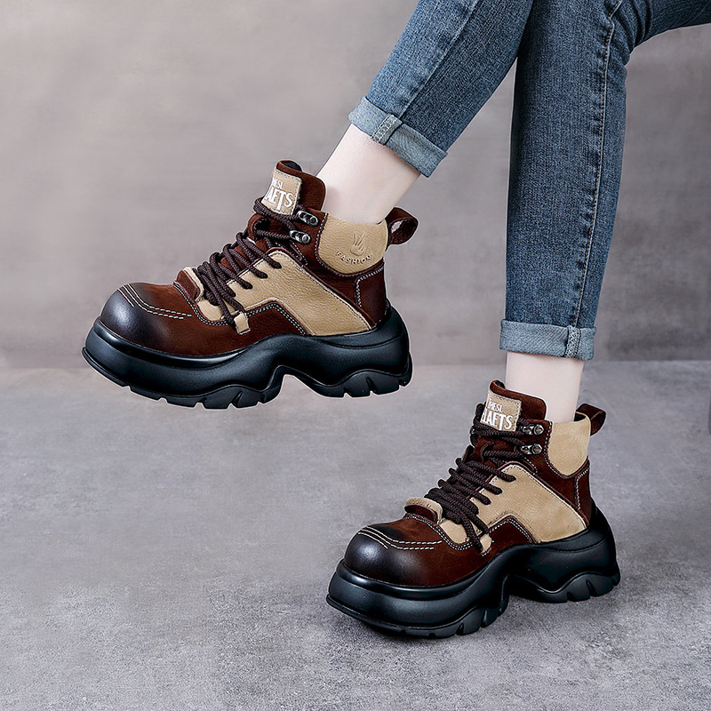 6cm Genuine Leather Wedge Fash - огляд і ціна Ethnic Fashion Women
