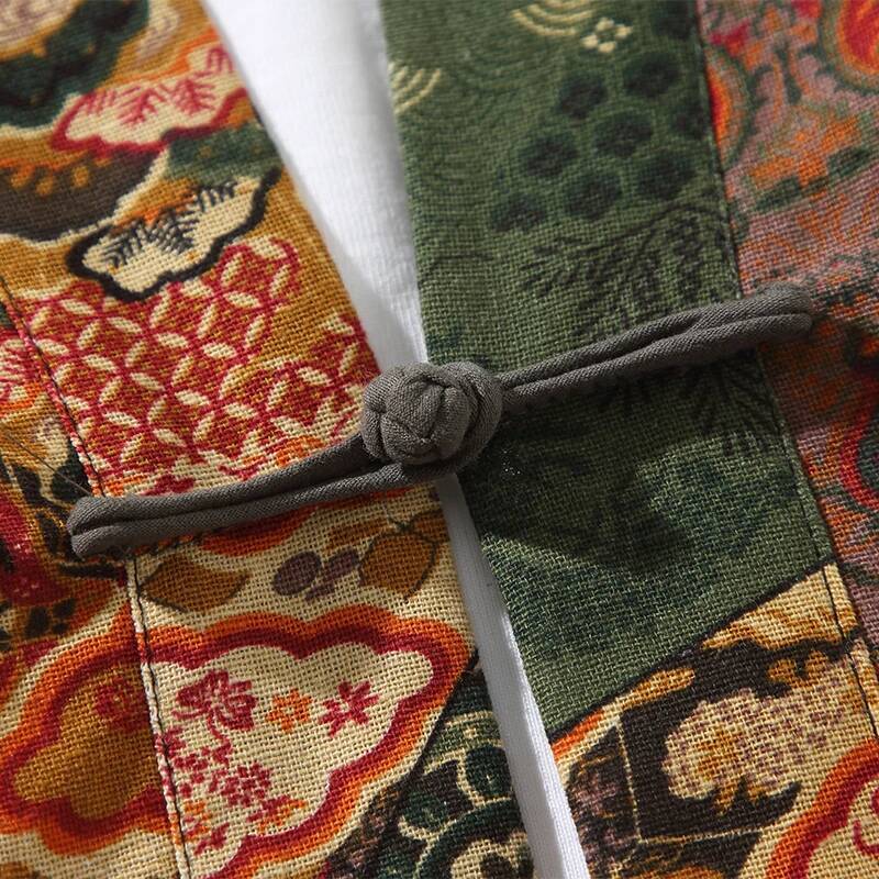 Ethnic Style Print Yukata Men  - огляд і ціна Ethnic Fashion Women